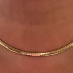 10k solid gold Omega necklace